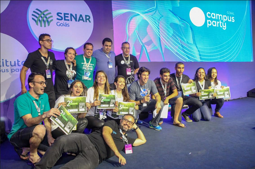 O grupo venceu em 1º lugar o Desafio Hackathon AgroStartup, na Campus Party Goiás, realizada em 7 de setembro deste ano.
